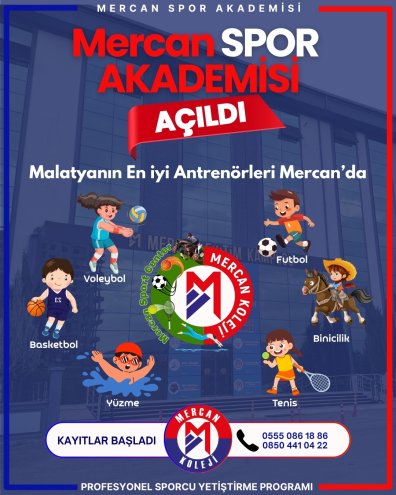 Mercan Spor Akademisi Açıldı Malatya Mercan Koleji
